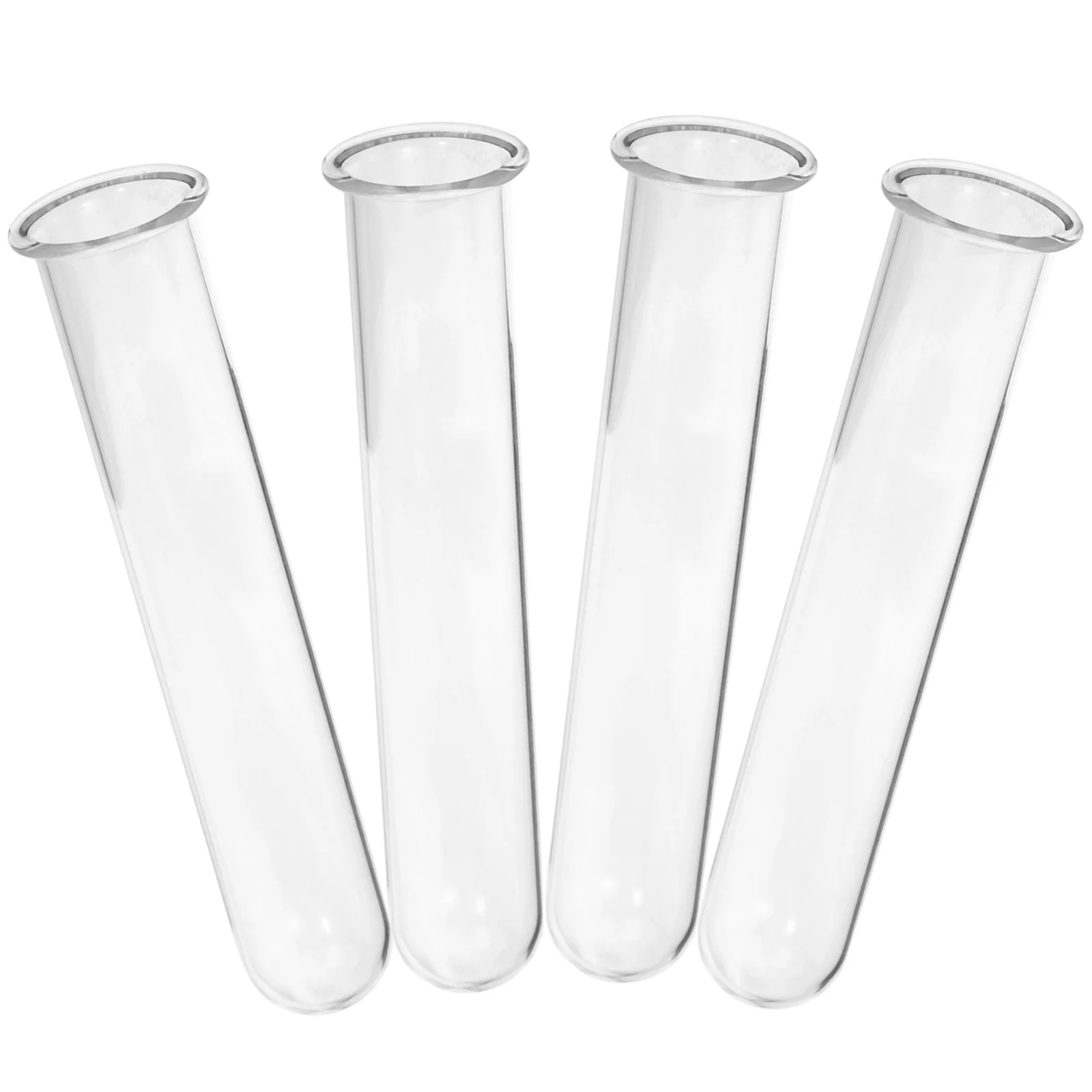 4 Pcs Hydroponic Test Tube Vase Tubes for Plants Hinged Bud Gold Wall Decor Flower Terrarium Convenient Glass Vases Flowers