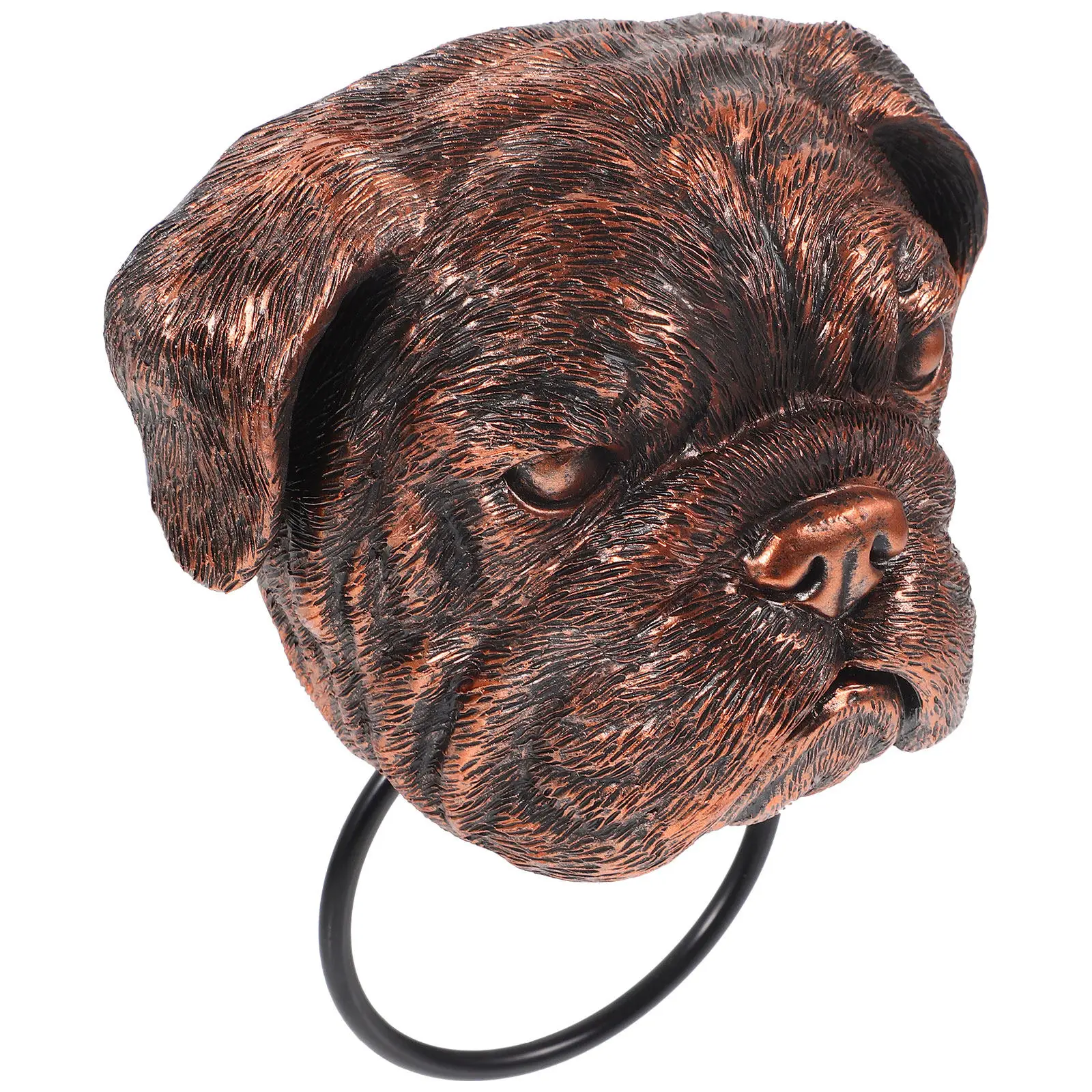

Dog Gothic Resin Animal Knocking Ring For Front Door Decor Accent Gate Door Pull Handle Decorative Pull