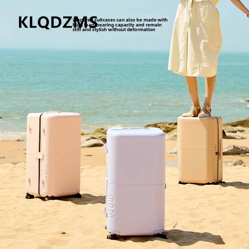 KLQDZMS Rolling Luggage ABS+PC Boarding Box Large Capacity Luggage Case 20