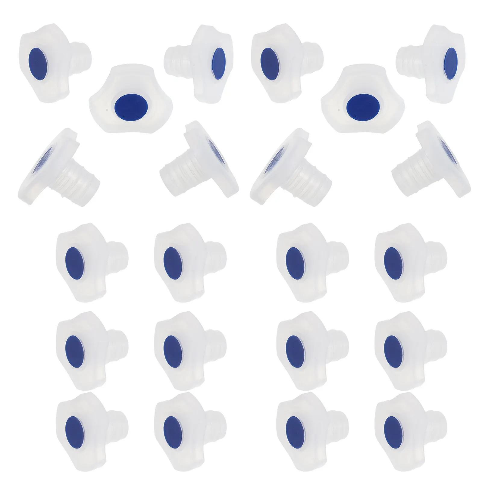 30Pcs Lab Stopper Kit Separating Funnel Plug Chemical Resistant Dust Caps for Laboratory Equipment Funnel Plug Replacement view 3