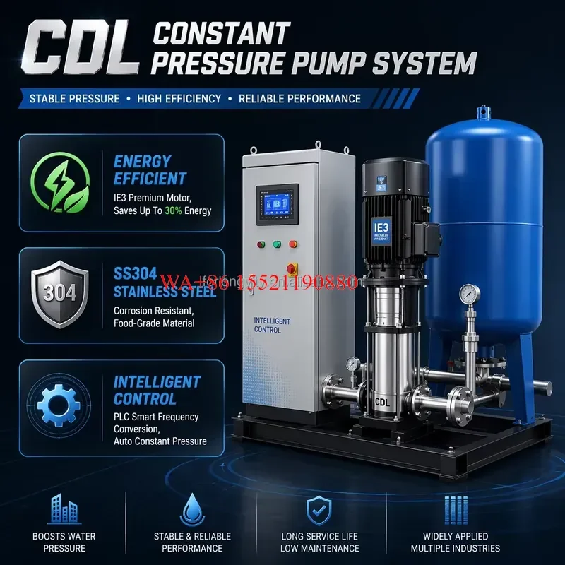 WMWMNU Factory Direct Complete Set CDL High Rise Residential Water Supply Equipment Constant Pressure Frequency Conversion