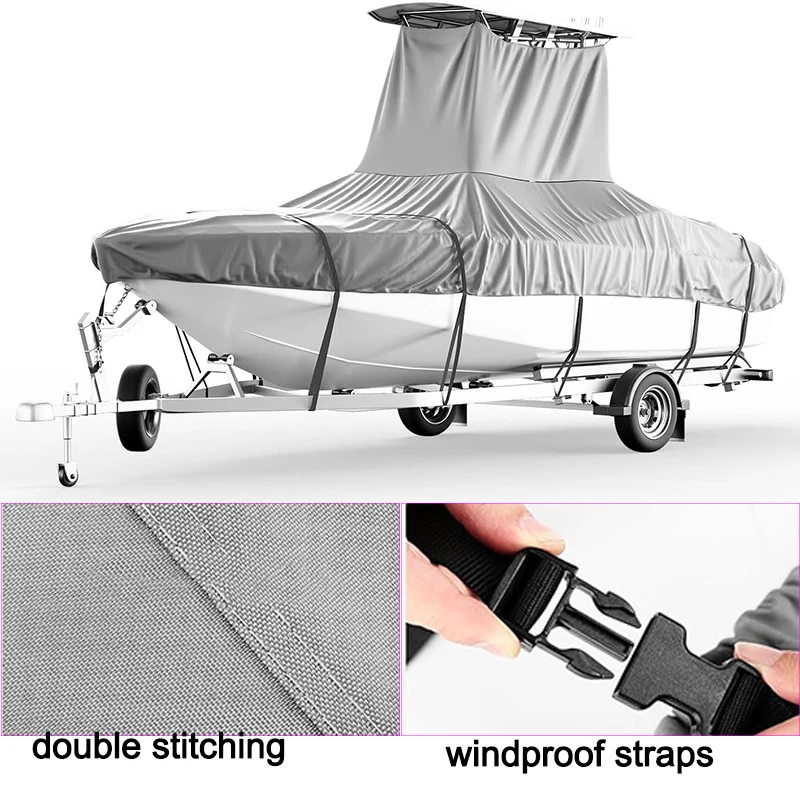 Customized Waterproof UV Protection T-top Boat Cover All Season Protection Durable Universal Boat Cover