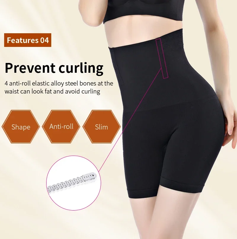 Shapewear Butt Lifter Nahtlose Frauen Hohe Taille Abnehmen Panty Bauch-steuer Knickers Hose Briefs Damen Body Shaper – Detail 11