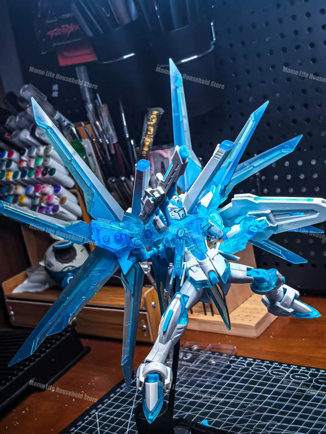 DFHモデル HG 1/120 STTS-909 ライジング・フリーダム アイスブルーカラー 組立モデルキット アニメアクションフィギュア ロボット プラスチックモデル ギフト おもちゃ