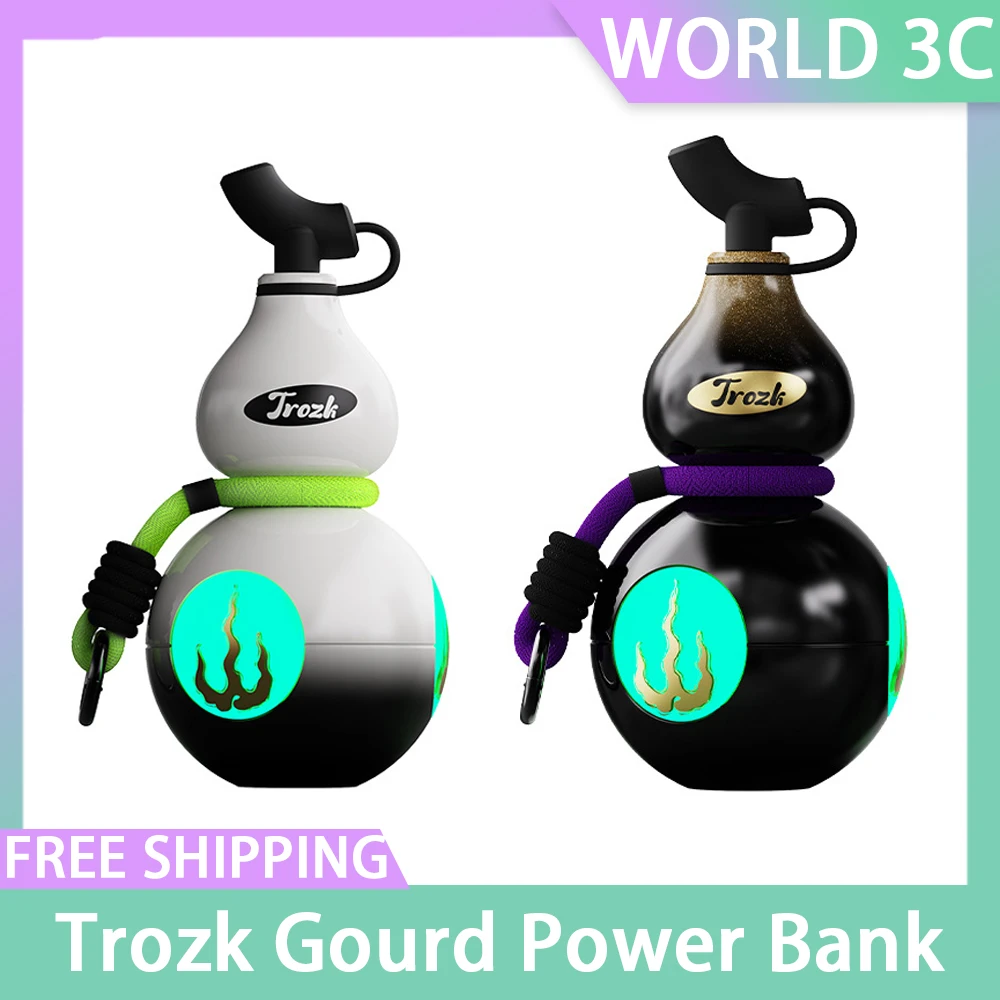 Trozk Good Fortune Gourd Power Bank 10000mah Pc Flame Retardant Material Tpc Interface For Christmas New Year Boy Birthday Gifts