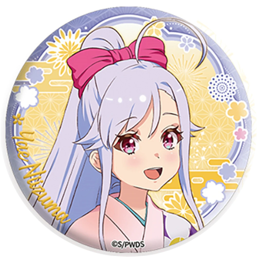 58mm anime mundo dai estrela otori kokona shizuka kathrina grave cosplay traje crachá pino spte flandres broche ﻿   Adereço Natal Gilf