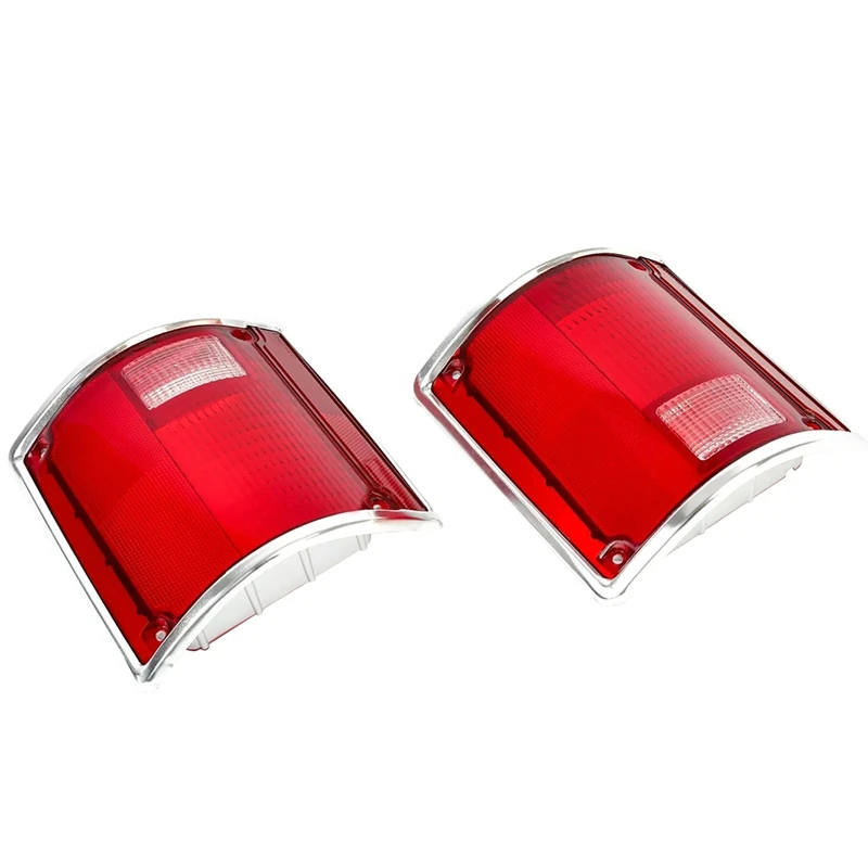 Tail Light Lamp Lens 1Pair Set Taillight 5968329 5968330 For Chevy C10 C20 C30 K10 1973-1991-Boom