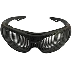 Impact Resistant Glasses Safety Goggles Impact Resistant Iron Mesh Pattern UV400 for Military Fans CS Outdoor Game Safety