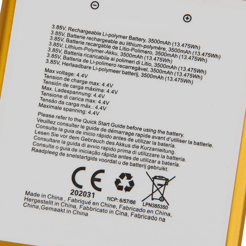 New Replacement Battery For Crosscall Trekker X3 Crosscall CORE-X3 ACTION-X3 High Quality Rechargerable Batteries 3500mAh