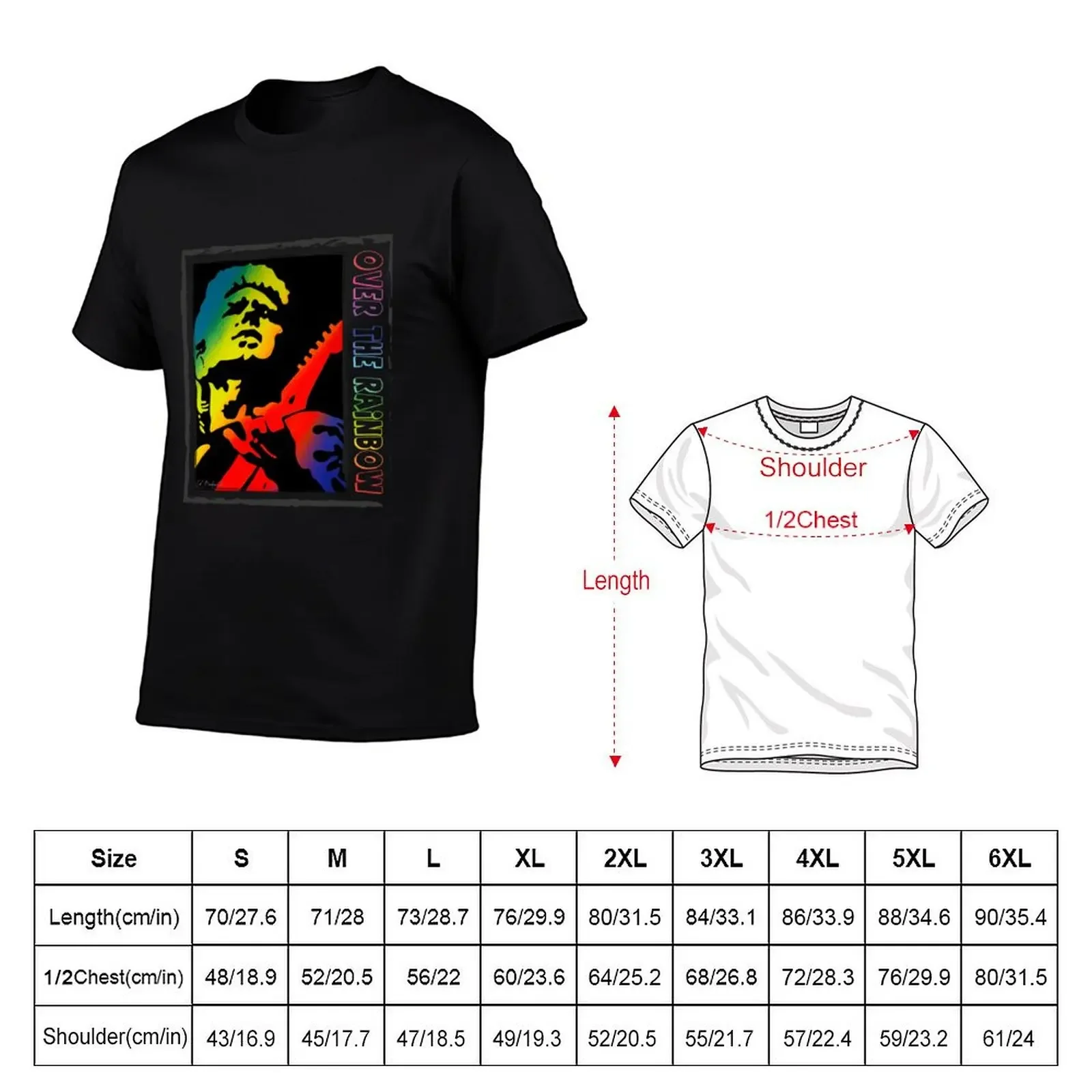 Over The Rainbow Billy Thorpe T-Shirt plain basketball graphic tees customs T-shirts for men cotton