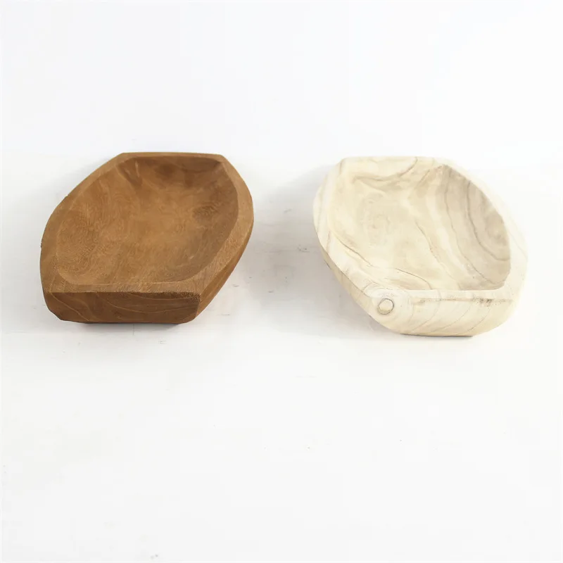 

Handmade, Wooden Retro Tray, Snack Fruit Plate, Homestay Home Desktop Decorations, Ornament,Home Storage & Organization