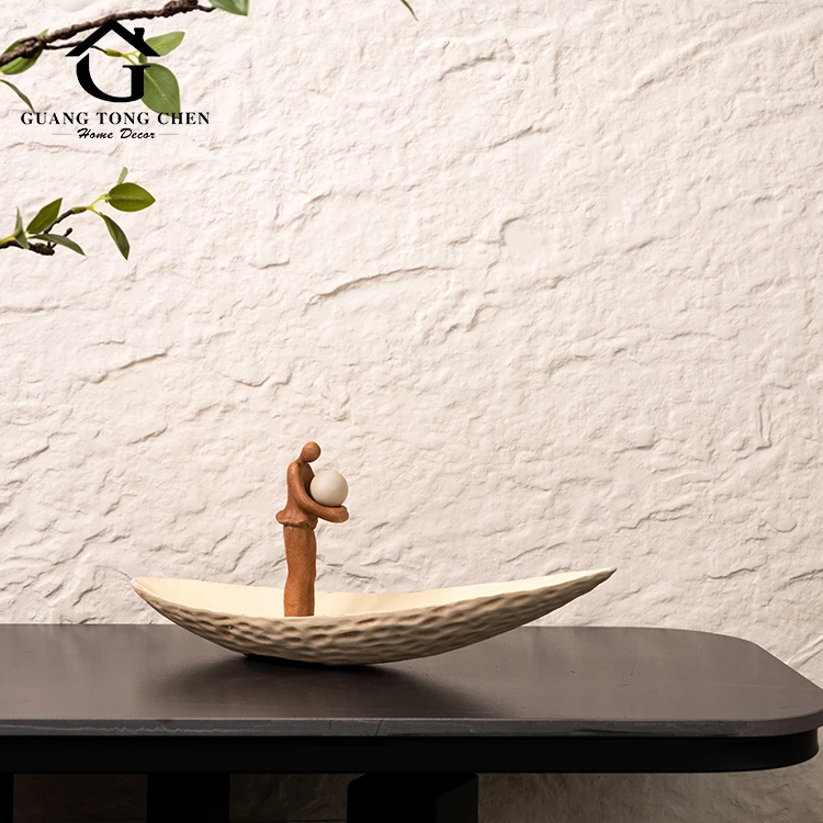 High Grade Decoration Living Room Abstract Design Creative Home Crafts Brave Believers Ship Ornaments