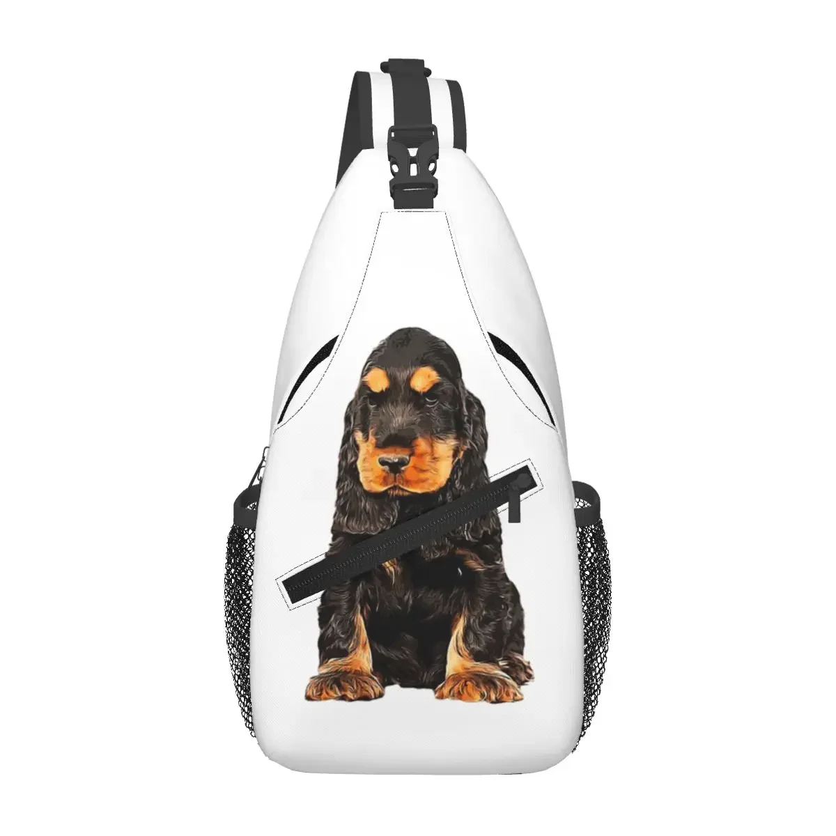 Cocker Spaniel - English Cocker Spaniel Cute Puppy Dog Chest Bag Men Sling Crossbody Backpack Chest Bag Daypack Shoulder Bag