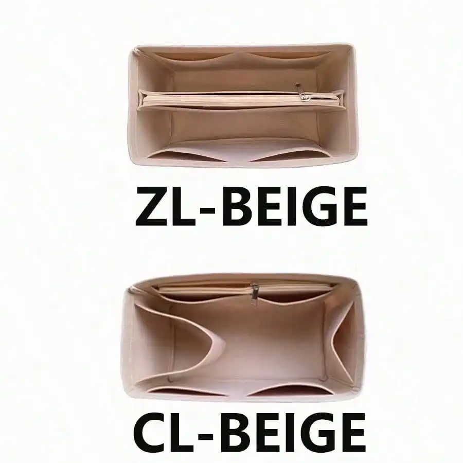 Felt Inset Bag Organizer, Multi-pocket Cosmetic Bag, Portable Inner Bag For Tote Handbag - view 5