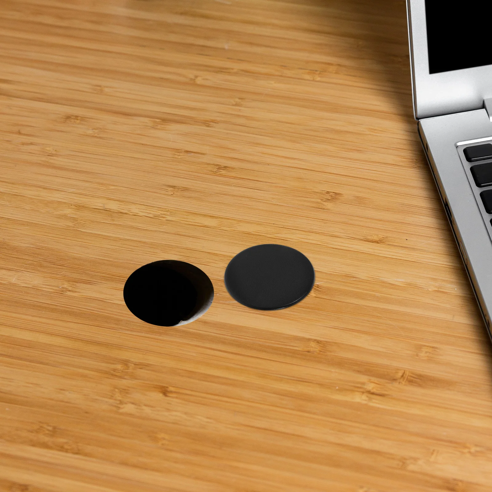 

50pcs Furniture Hole Cover Caps Black Round Plastic Plugs For Screw Holes Desk Cabinet Wardrobe Chair Cupboard Durable Pp Button