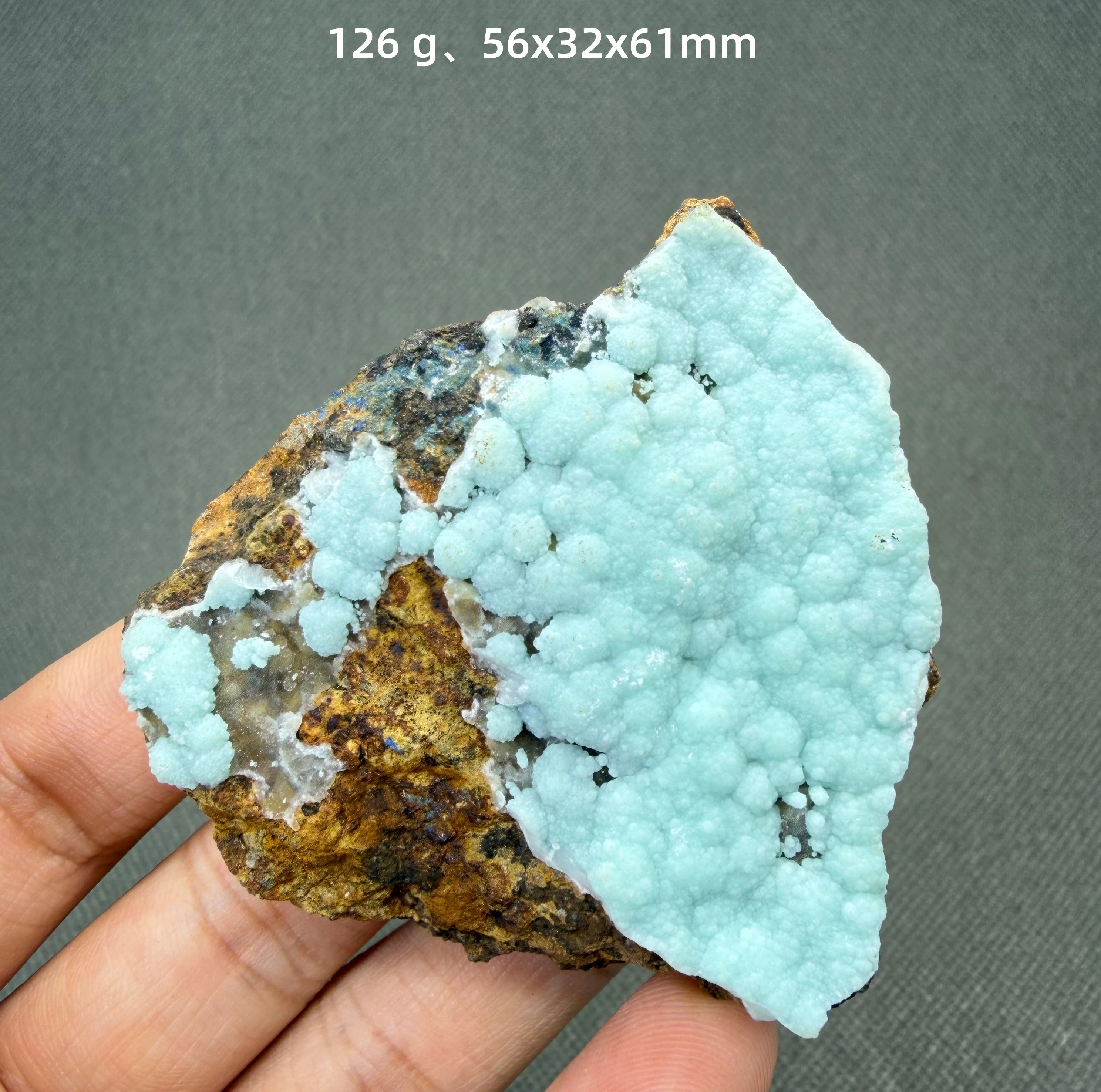 Natural Hemimorphite Crystal Cluster Blue Mineral Specimen Home Decor