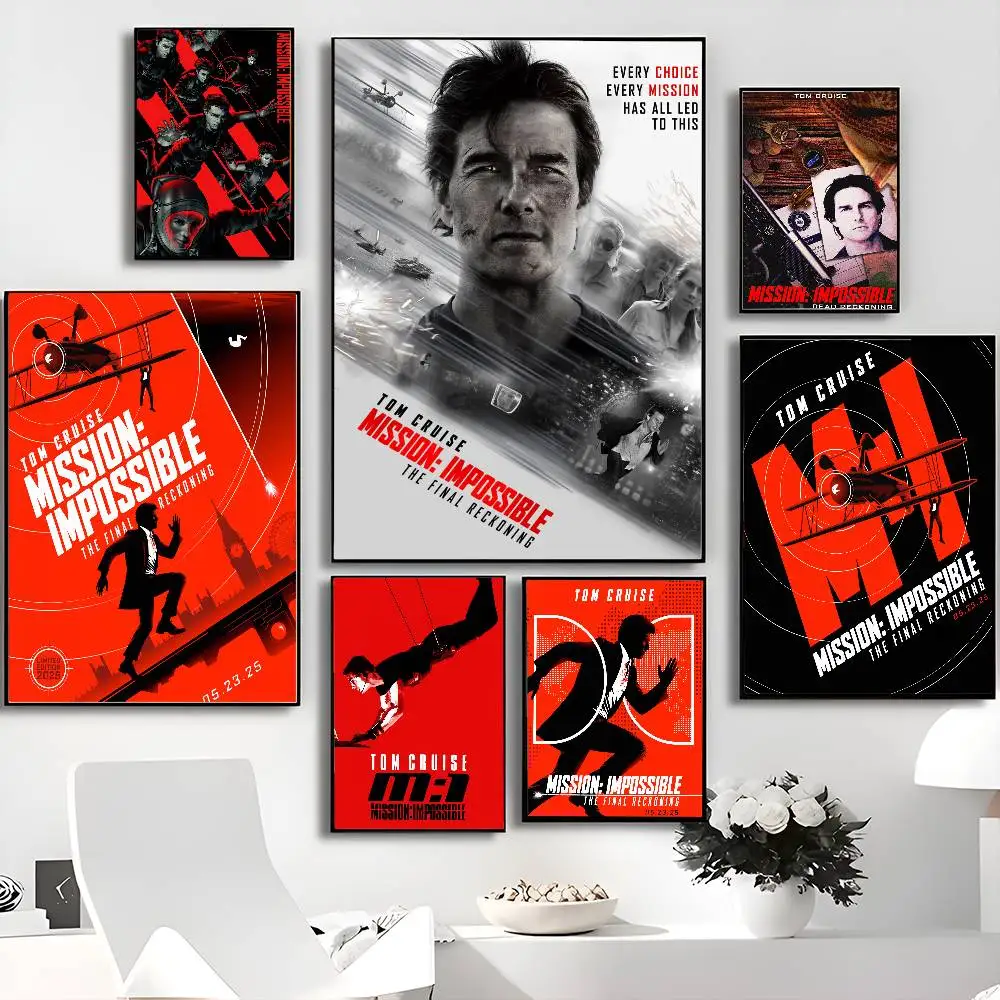 Classic Movie M-Mission Classic Vintage Posters Vintage Room Home Bar Cafe Decor Nordic Home Decor