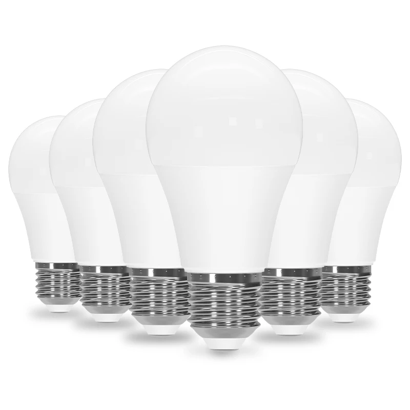 LED Light Bulbs 60W Equivalent, A60 E27 Edison Screw Bulbs, 9W 900Lm, Cool White 6500K, Warm White 3000K, Non-Dimmable 6Pack