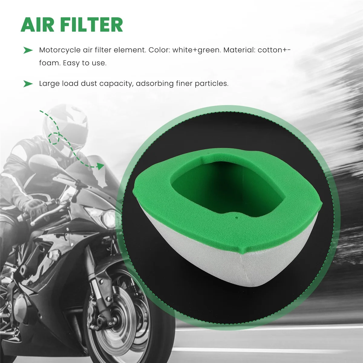 عناصر فلتر الهواء للدراجات النارية لـ Kawasaki KX250 KX252 KX250F 2017-2020 KX450 KX450F 2016-2018 11013-0755 11013-0766