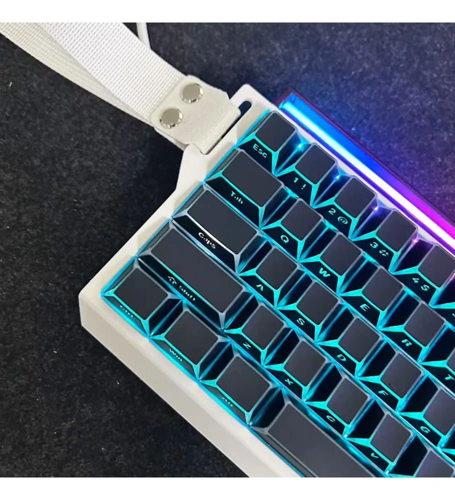 [Light and shadow characteristics] Fold edge corner side engraved light-transmitting keycap wooting little bee night demon