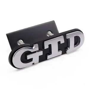 LOGO 3D Metal Metal Car Front Grill GTD, Sticker phía sau phía sau, Biểu tượng Volkswagen, VW Golf 4, 5, 6, 7, 7, MK4, MK5, MK6, MK7, MK8 6 Bán hàng Golf Golf chính - №4