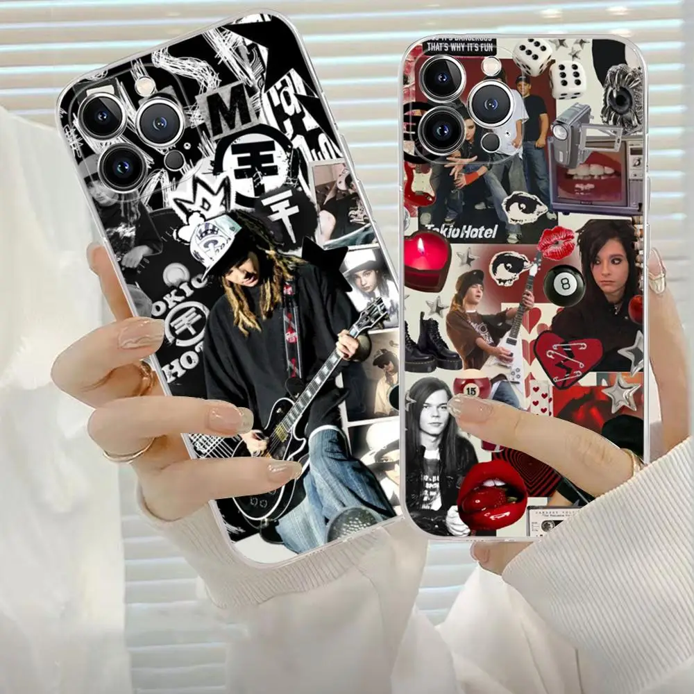 Band Tokio Hotel Bill Tom Kaulitz Phone Case Silicone Soft for iphone 15 14 13 12 11 Pro Mini XS MAX 8 7 6 Plus X XS XR Cover