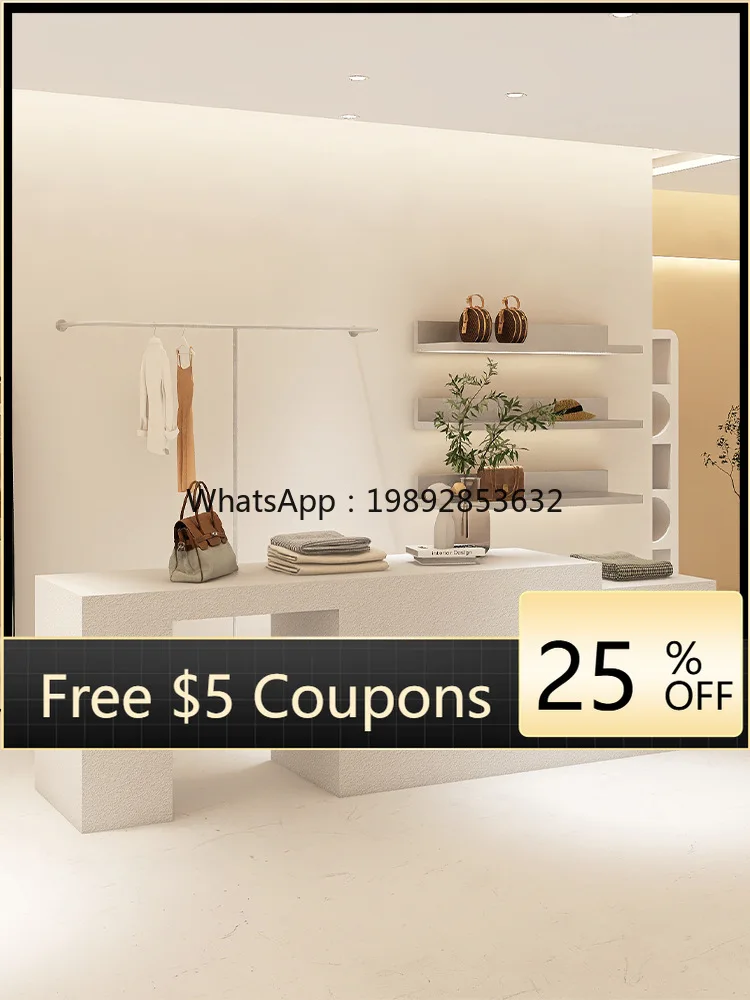 

YFY Clothing Store Center Island Display Cabinet Display Rack Table Shoe Bag Middle Display Stand