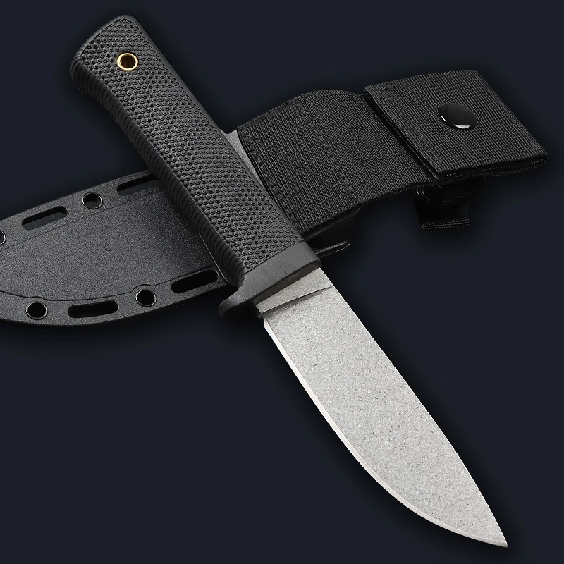 Hochwertiges Outdoor-Camping-Wandern-, Angeln- und Multifunktions-Rettungs- und Notfall-Überlebensmesser mit fester Klinge