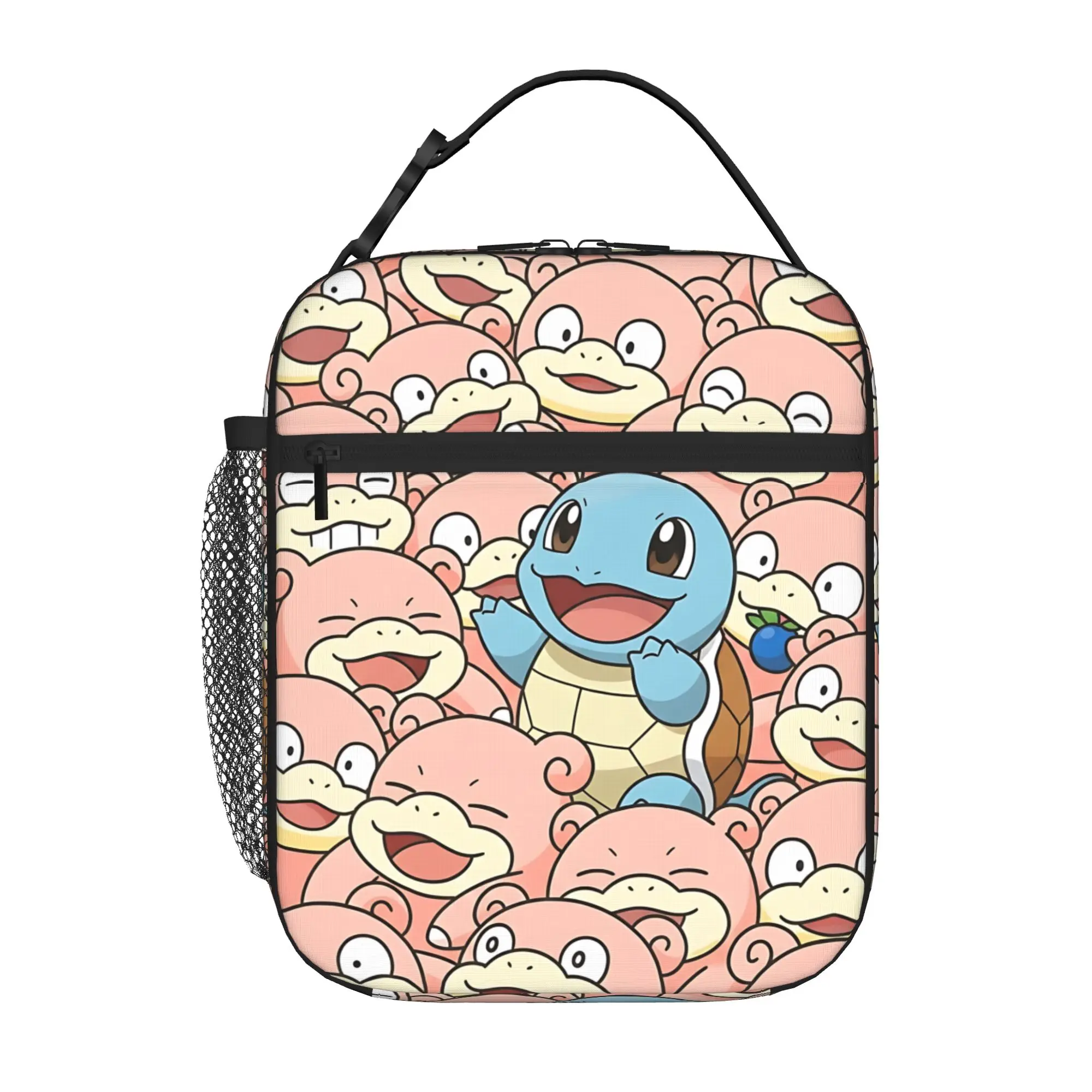 Cartoon Pokemon Theme Insulated Lunch Bag Meal Pack Rice Bag  bolsa Student Bento Lunch Handbag Insulation