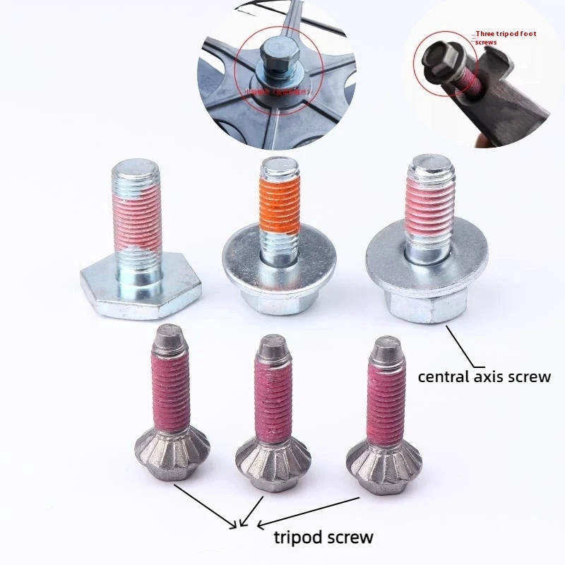 1/3Pcs For Samsung LG Drum Washing Machine Tripod Screw Bolt Steel Central Axis Fixed Parts
