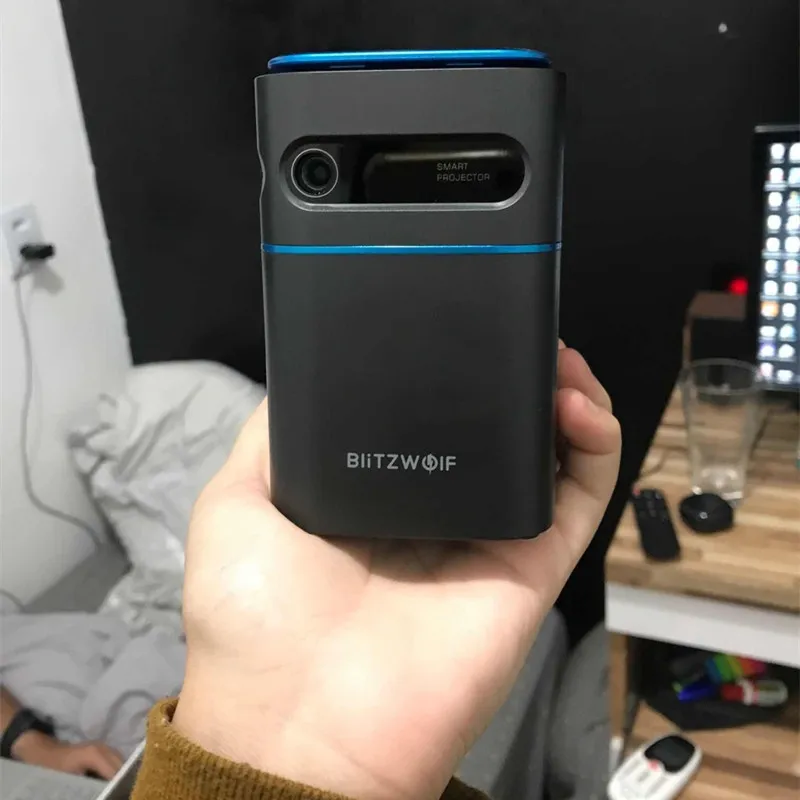 BlitzWolf BW-VT2 DLP Mini proiettore WIFI 1080P 2.4G / 5G WIFI proiezione Wireless Hand Cinema Movie 4K Video Mini proiettore Led
