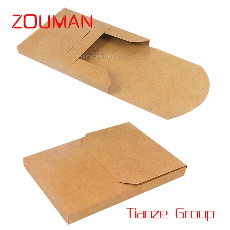 Custom , Fully Customized Logo A4 Kraft Paper File Folders Durable Documents Storage Bag For School/Office