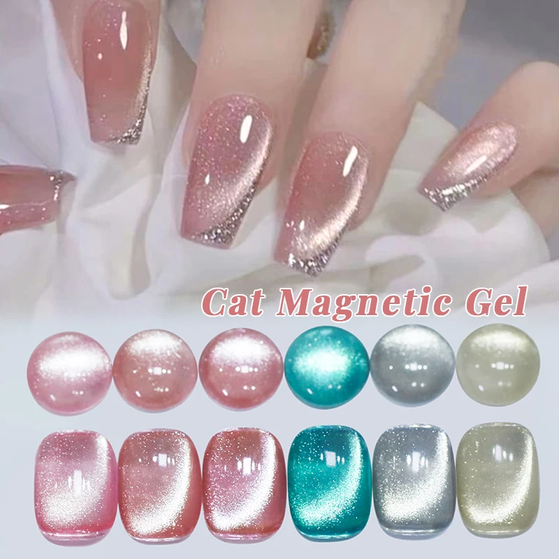 UR SUGAR 6 colori gelatina magnetica gatto gel smalto set glitter rosa UV LED Soak Off gel vernice magnete di cristallo gel smalto