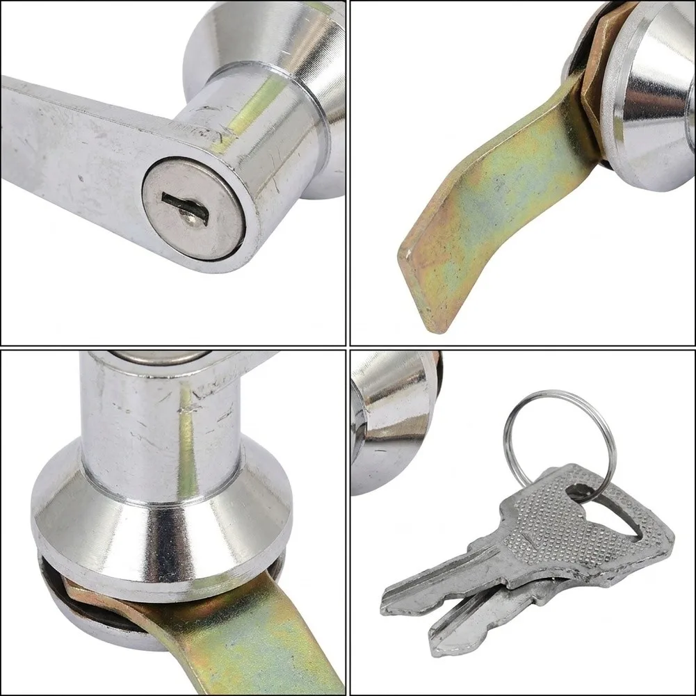 Zinc Alloy For T Handle Latch Suitable For Lock Industrial Enclosure Security Cabinet Door Hardware Silver 104.5mm Spare Tool