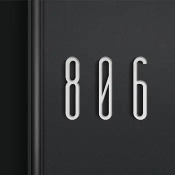 4吋(100毫米)自黏式大號現代門牌號碼,適用於房屋、公寓、郵箱等外部地址,黑色 10 最佳銷售 門牌號碼 - №3