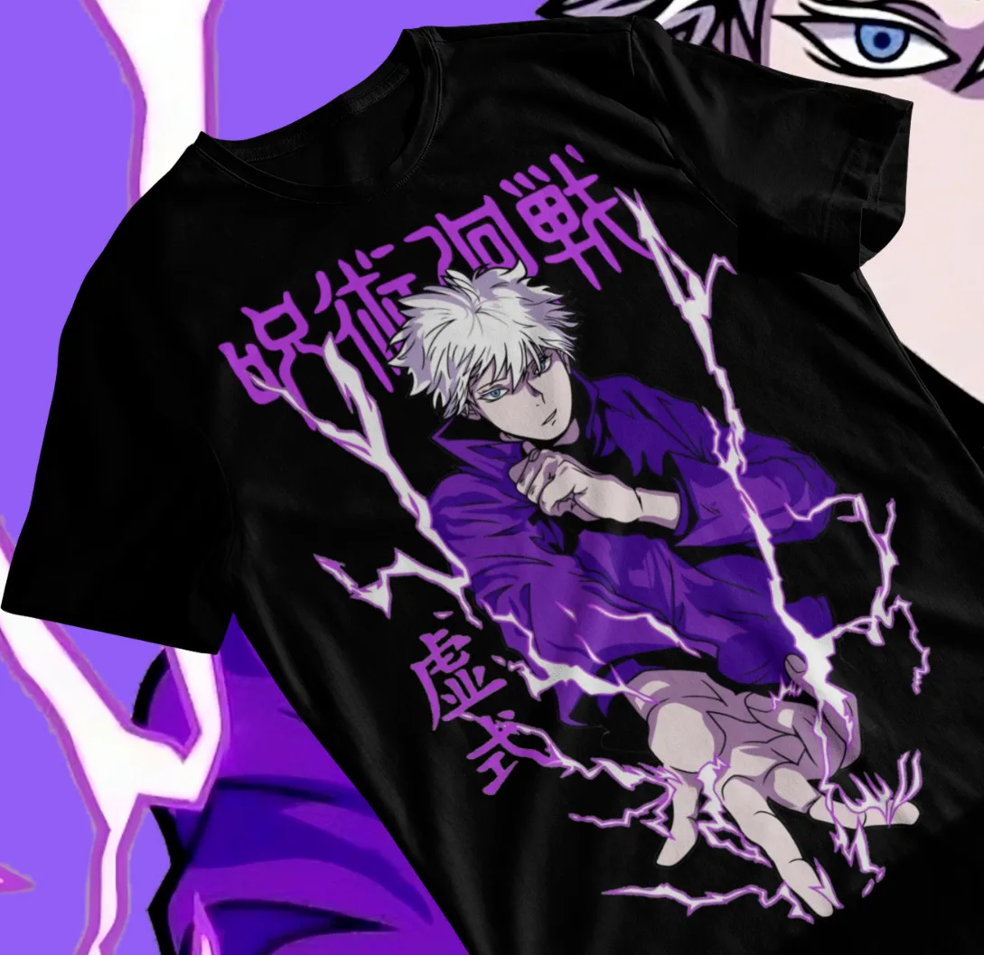

Jujutsu Kaisen Gojo Satoru Black T-Shirt Anime T-Shirt