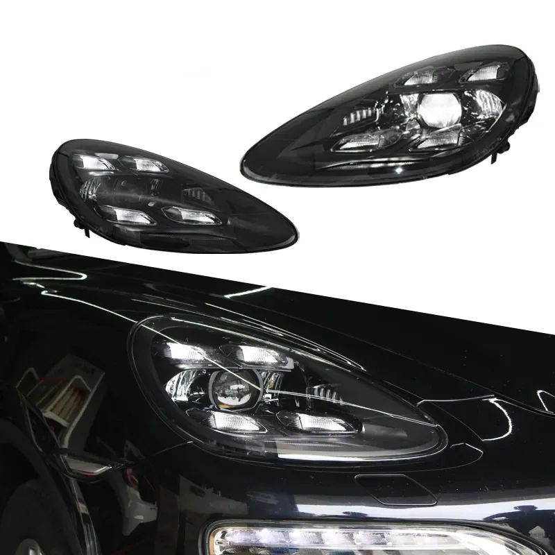 2011 2012 2013 2014 92A Scheinwerfer auf 2023 PDLS-Stil LED-Scheinwerfer für Porsche Cayenne 958