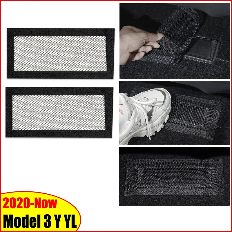 For Tesla Model 3 Y YL Juniper Launch Highland 2025-2020 2026 Air Outlet Under Seat Protective Cover 1 Pair Vent Mesh Filter