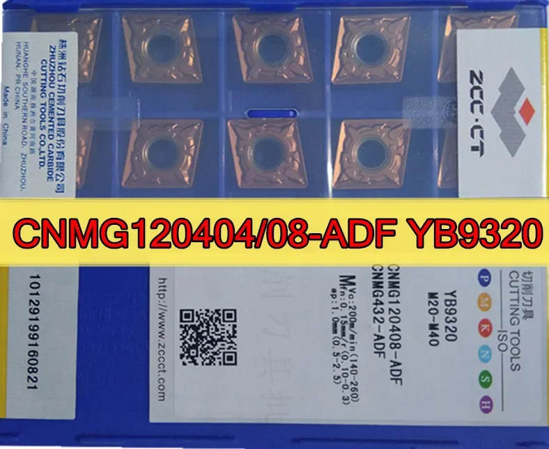 CNMG120404 CNMG120408 CNMG120412 ADF YB9320 100% original Zcc.ct Carbide insert Processing: stainless steel