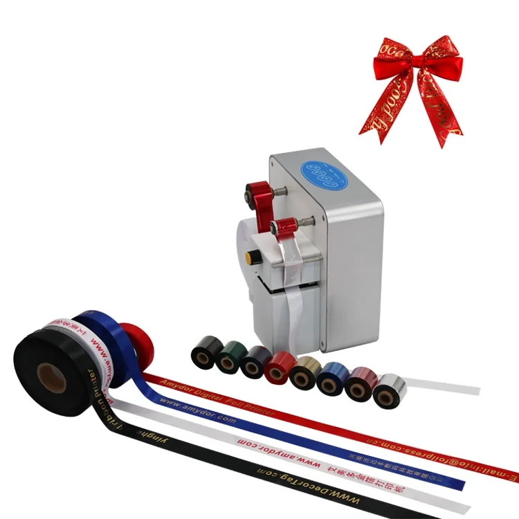 Flower Bouquet & Gift Packaging Ribbon Digital Foil Printer For Gift Package Bouquet Ribbons And Bows