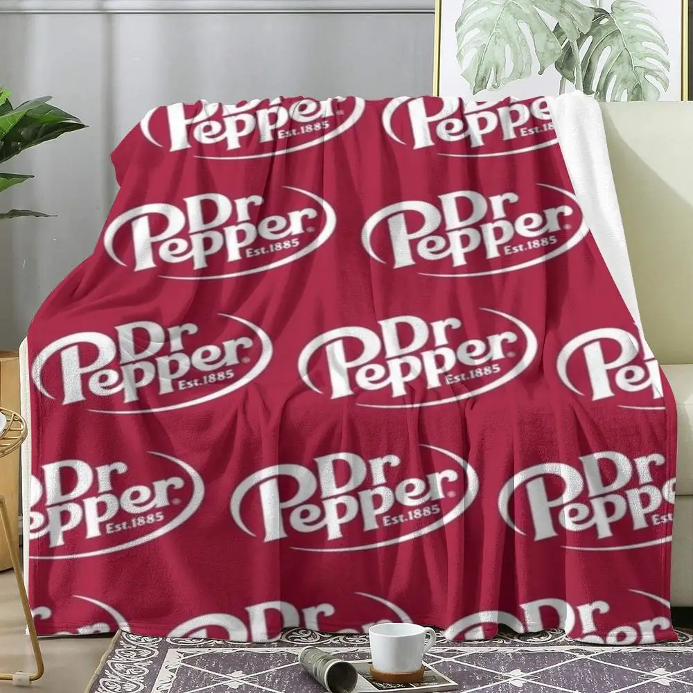 D-Dr. P-Pepper Throw Soft Flannel Throw Blanket, Lightweight Breathable Summer Nap Blanket For Sofa Home Travel Cozy Decor