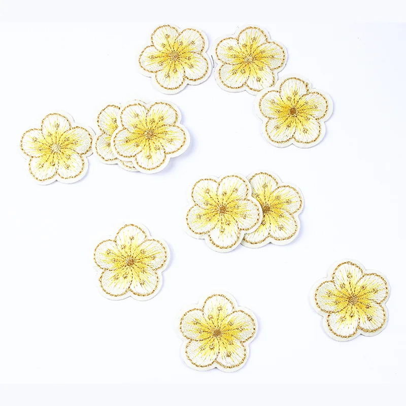 Mock Orange Embroidered Cloth Stickers Shirt, Dress, Jacket Decorative Accessories Clothing Patches Handmade DIY Autohesion