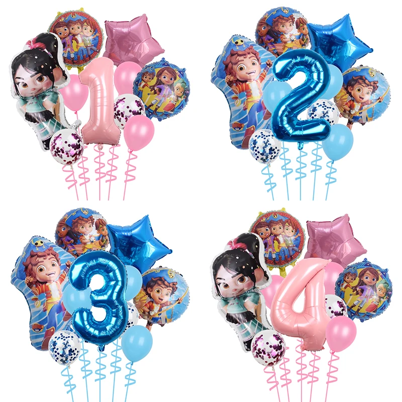 10pcs Disney Wreck-It Ralph Party Balloons Vanellope Balloons 32