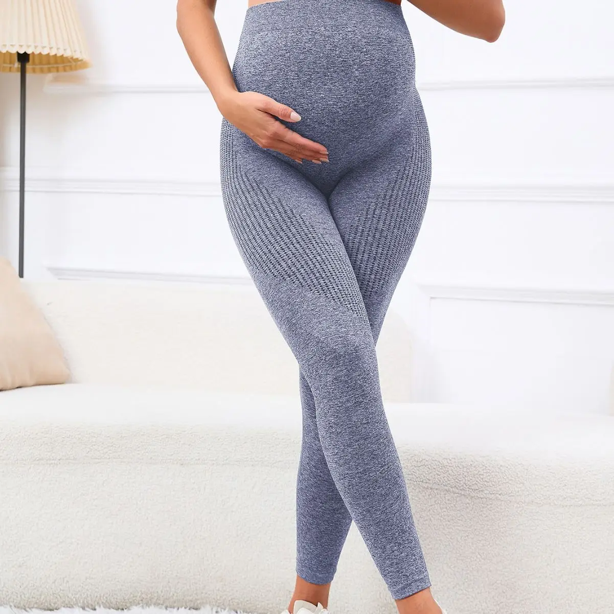 

Pregnancy Yoga Pants Pregnant Women's Three-dimensional Belly-supporting High Waist Wrap Skin-friendly Soft Slim-tight Fit