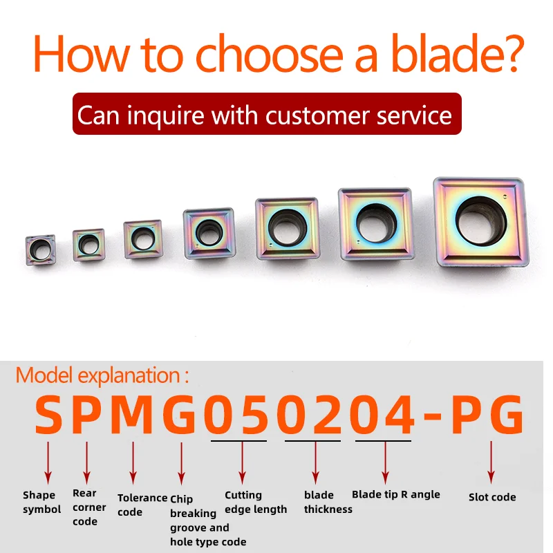 10 قطعة SPMG040202-DG SPMG040204-PC XMZ45 XM9130 XM9030 XH55 XH02 كربيد U الحفر نك رغوة القاطع أداة