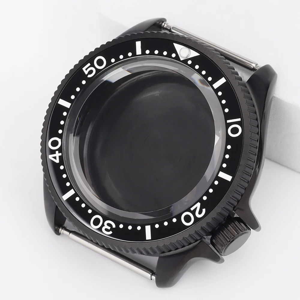 SKX013 Steel 38mm Watch Case For NH34 NH35 NH36 NH38 28.5mm Dial Sapphire 120 Clicks Ceramic Bezel Diver 20 bar Seiko Mods Parts