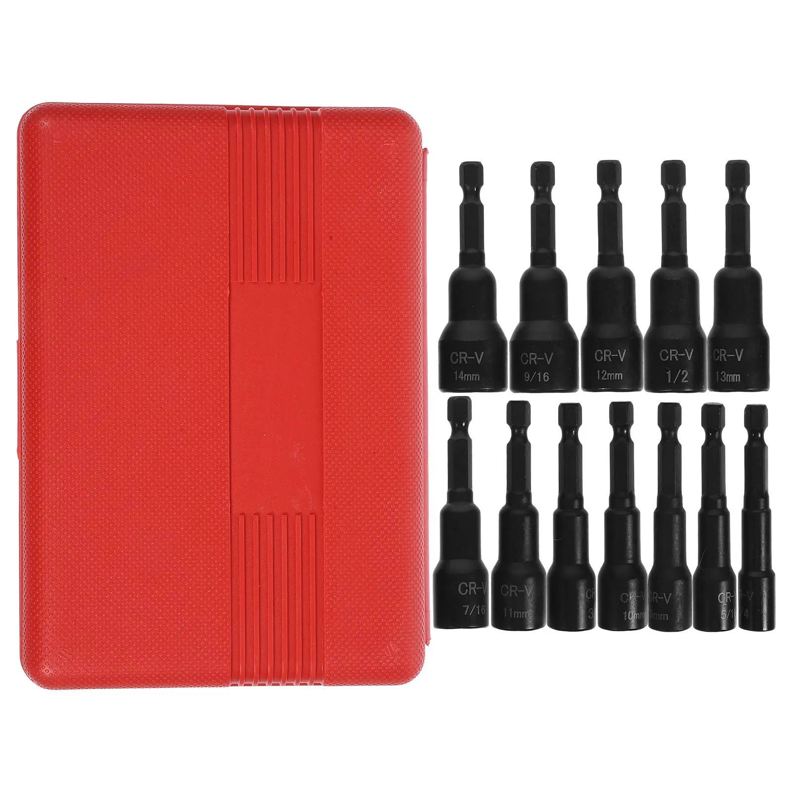 

1 set 1 Set Impact Socket Set Assorted Swivel Drive Tool With Extended Magnetic Heads For Tight Spaces Mechanics Repair Kit