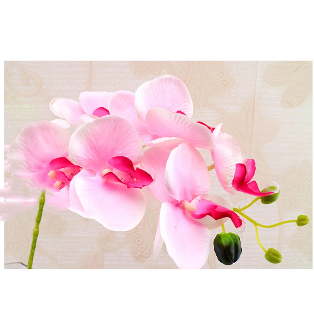 

Artificial Flowers Small Pink Orchids Realistic Wedding Home Party Decorations Silk Fake Bouquet Decorative Flowers