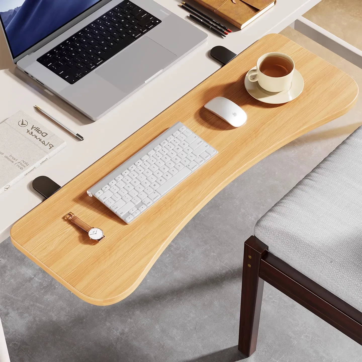 No Punching  Widening Folding Board Desktop Keyboard Stand Computer Desk Extension Bracket