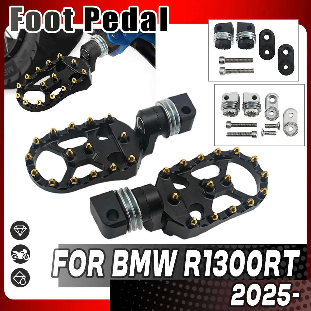 

Foot pegs Foot Rests Pedals For BMW R1300 RT R 1300RT R 1300 RT 2025 Motorcycle Adjustable Extend Lowering FootPeg Rear Footrest